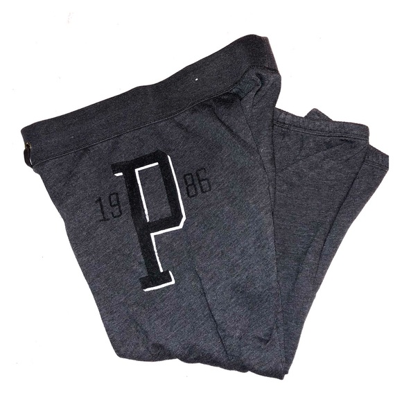PINK Victoria's Secret Pants - Gray VS Pink cropped sweat pants